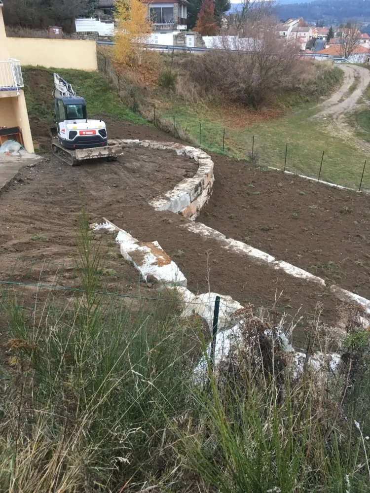 Enrochement près de Coucouron